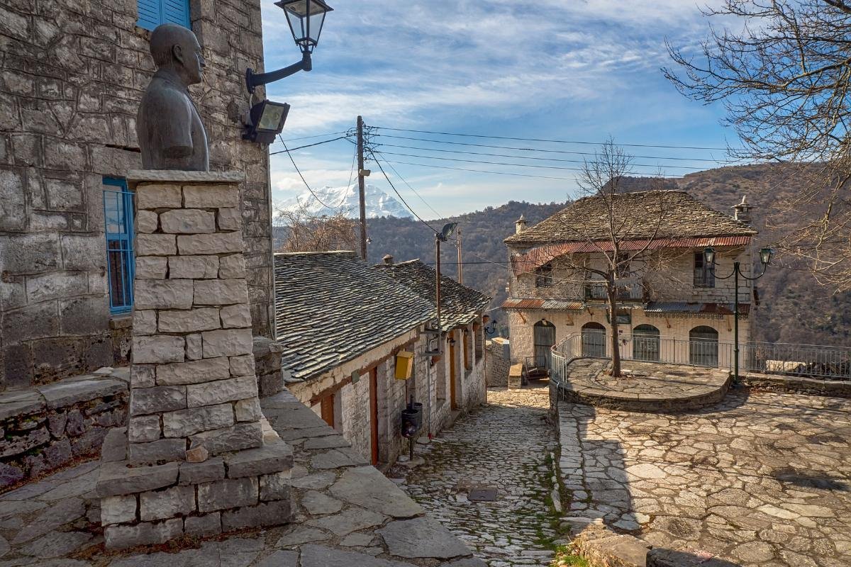Stone-built village in Zagorohoria, Epirus — a preserved example of Greek mountain life and craftsmanship