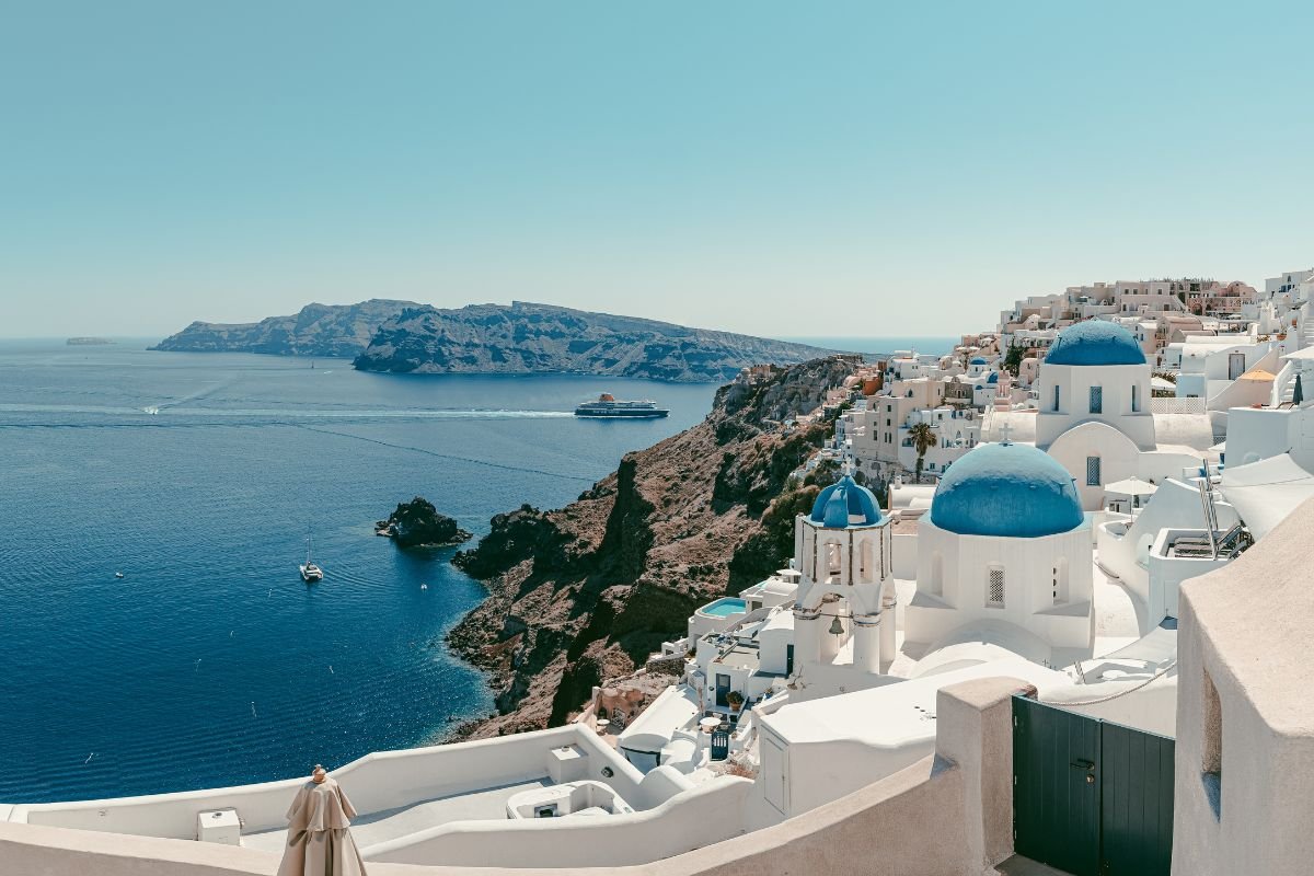 A hotel's room watching Santorini's caldera in Greece nice place to stay with view